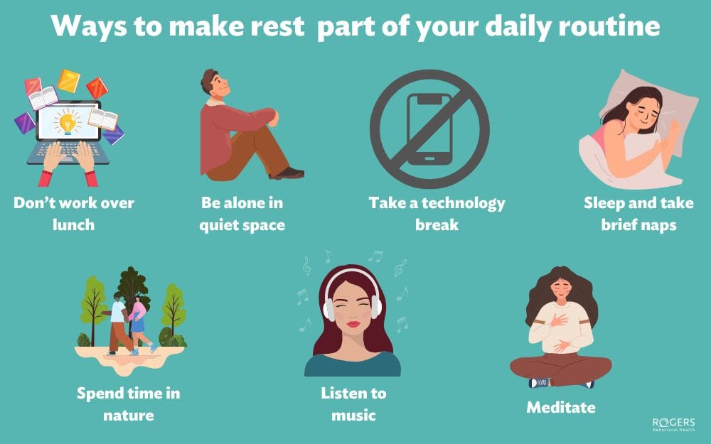 Benefits of rest for mental health | Rogers Behavioral Health