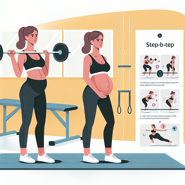 pregnant woman weightlifting with proper form