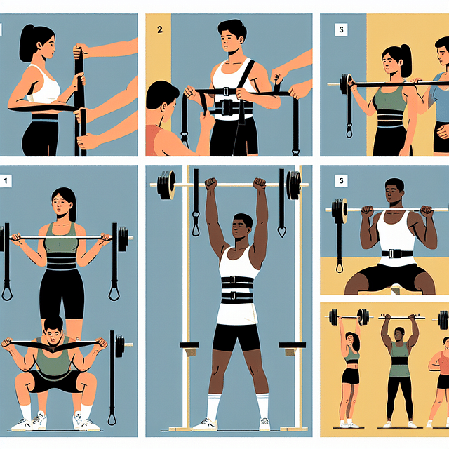 lifting weights with straps