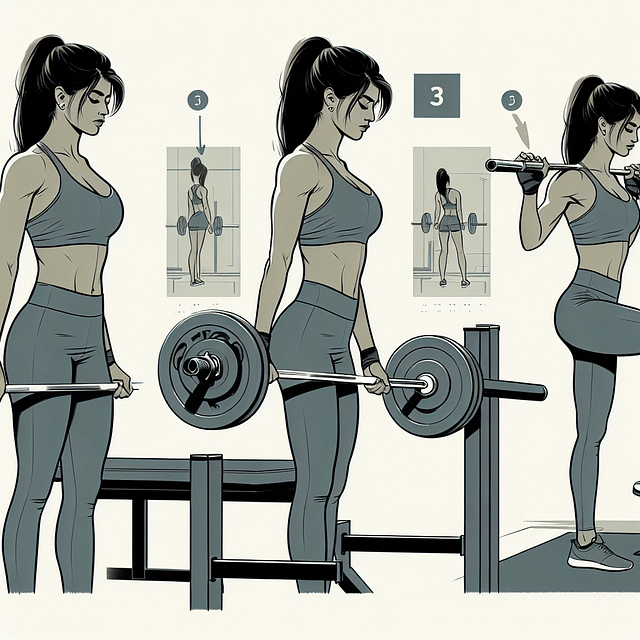 female lifter adding small weights to barbell