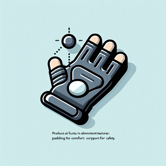 Close-up of weightlifting gloves with padding and wrist support