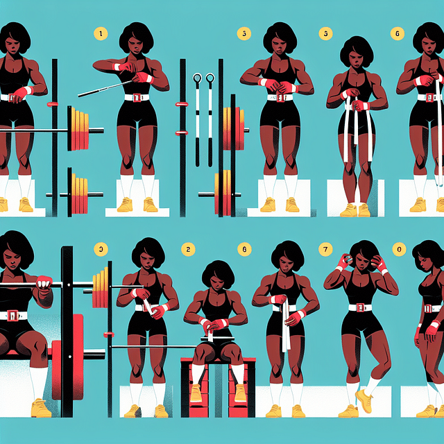 Weightlifter gradually using gloves during workout