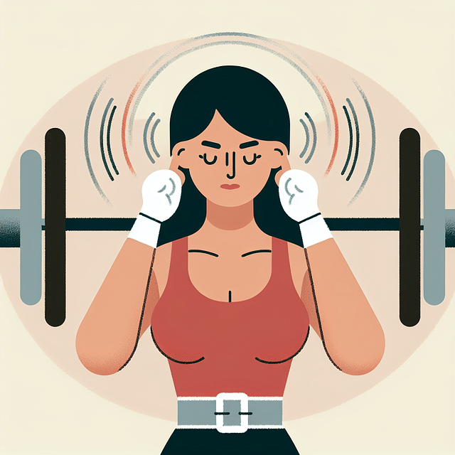 Weightlifter listening to body feedback while using gloves