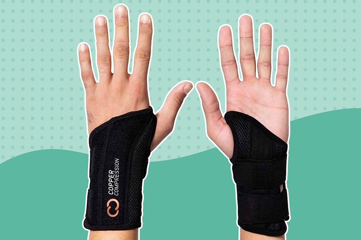 Wrist wraps aiding in maintaining a neutral wrist position