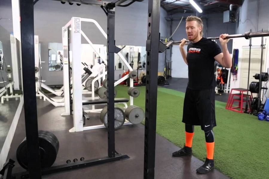Squat Jump with Barbell exercise